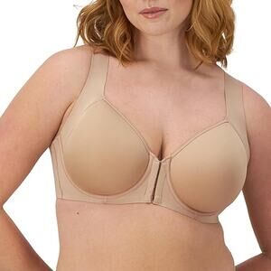 New Bali Womens 36DD Tan One Smooth U Posture Boost Eversmooth Underwire Bra